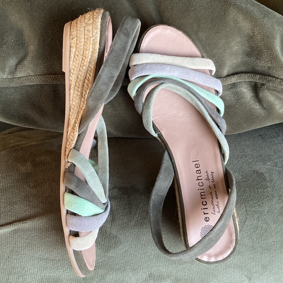 New! Eric Michael Elva Sandals Women's Size 37 US 6.5-7 - Picture 9 of 16